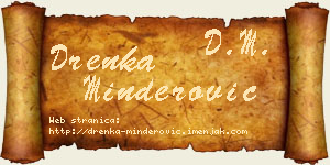 Drenka Minderović vizit kartica